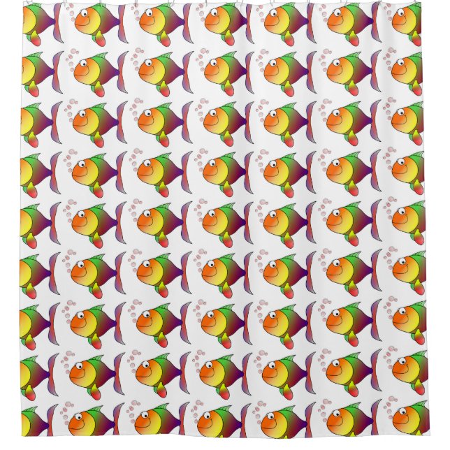 Duschvorhang/Fisch Duschvorhang (Vorderseite)