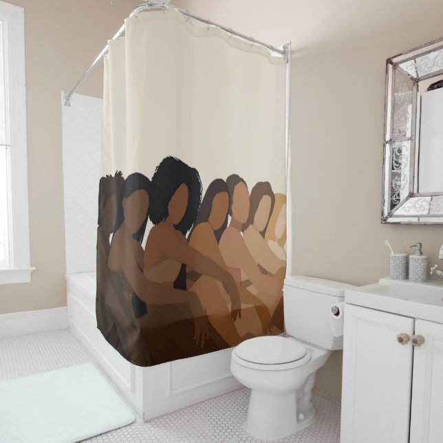 Duschvorhang für Frauen (Beispiel)