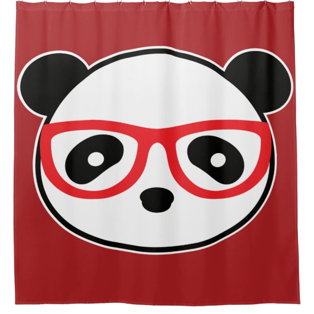 Duschvorhang für Panda-Bären - Wohngestaltung (Vorderseite)