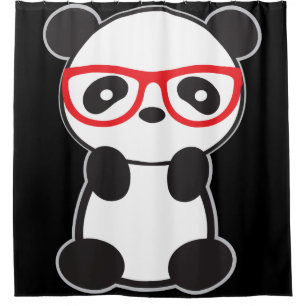 Duschvorhang für Panda-Bären - Wohngestaltung