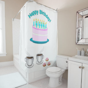 Duschvorhang glücklich Geburtstag