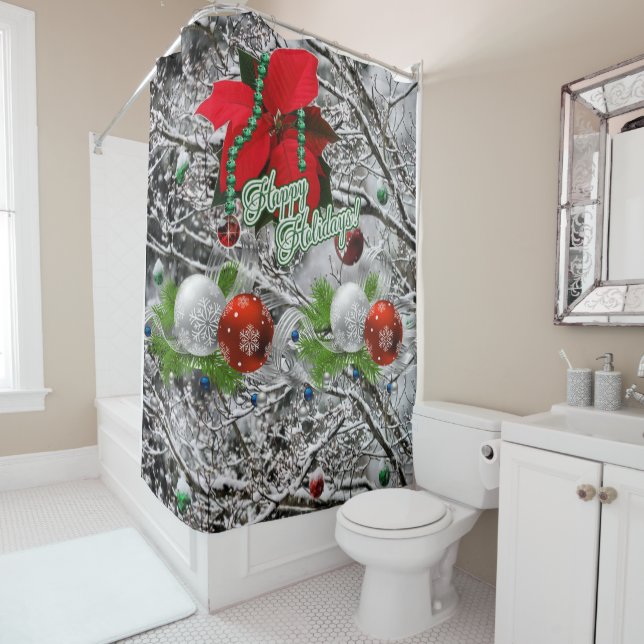 Duschvorhang glückliche Tage (Beispiel)