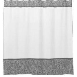 Duschvorhang grau und weiß