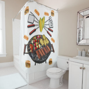 Duschvorhang-Grill Duschvorhang