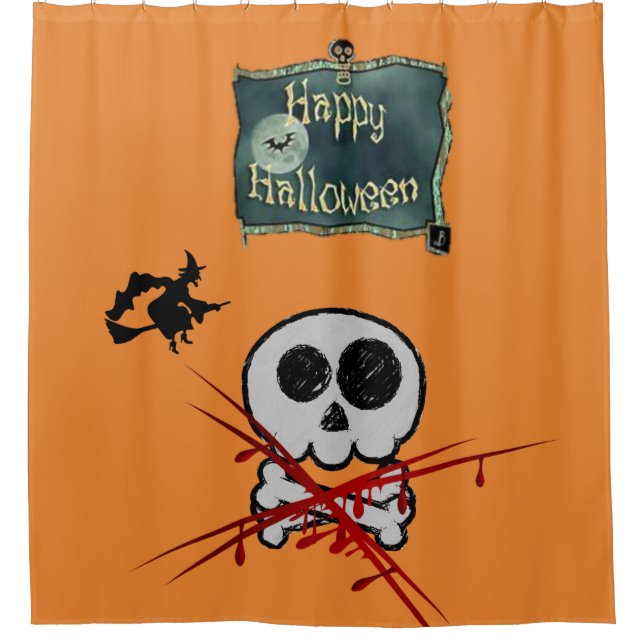 Duschvorhang Halloween (Vorderseite)