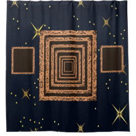 Duschvorhang in orange