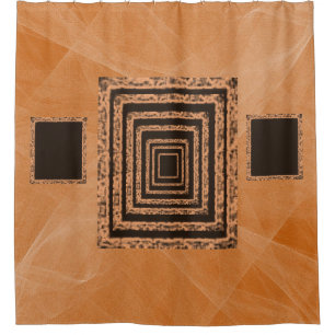Duschvorhang in Spiegelorange