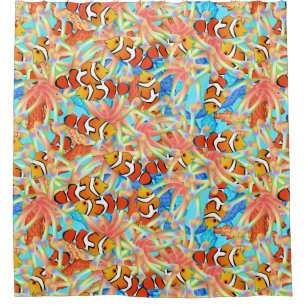 Duschvorhang mit Clownbahn