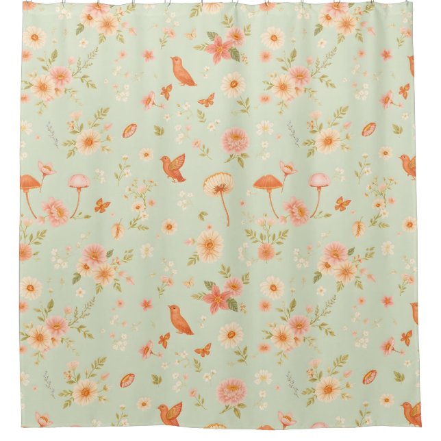 Duschvorhang mit Cotgore-Kern - Eine Whimsikische  (Vorderseite)