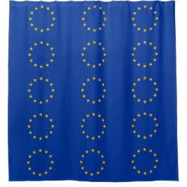 Duschvorhang mit der Flagge der europäischen Gewer