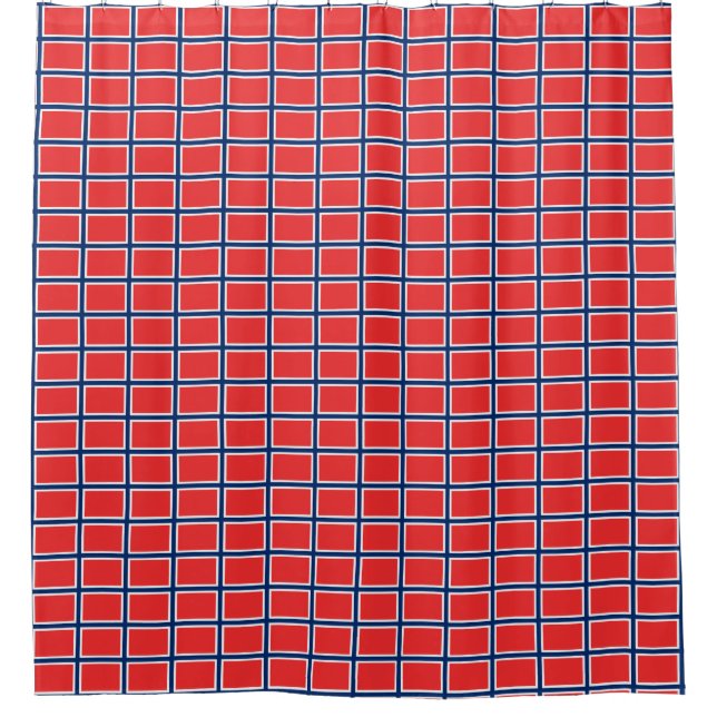 Duschvorhang mit der Flagge Norwegens (Vorderseite)