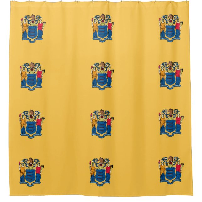 Duschvorhang mit Flag New Jersey, USA (Vorderseite)