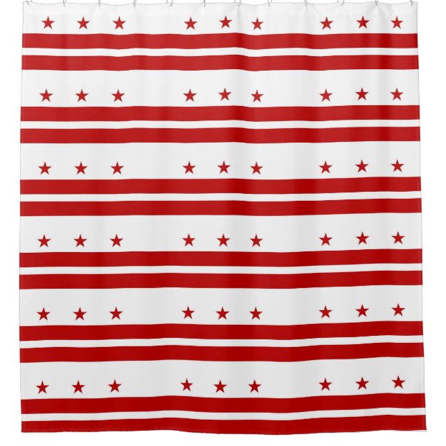 Duschvorhang mit Flag Washington DC, USA (Vorderseite)