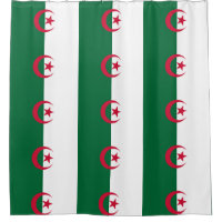 Duschvorhang mit Flagge Algeriens