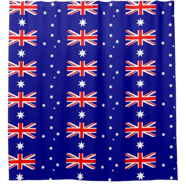 Duschvorhang mit Flagge Australiens (Vorderseite)