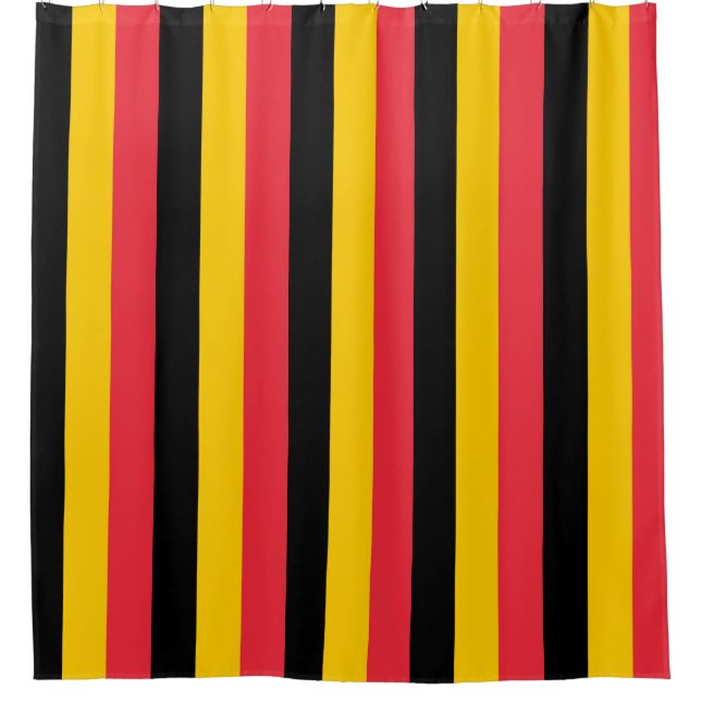 Duschvorhang mit Flagge Belgiens (Vorderseite)