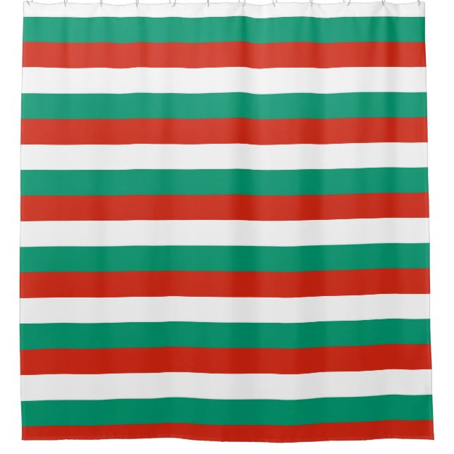 Duschvorhang mit Flagge Bulgariens (Vorderseite)