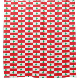 Duschvorhang mit Flagge des Libanon