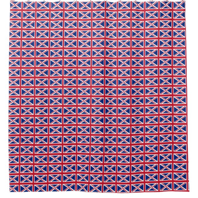 Duschvorhang mit Flagge des Vereinigten Königreich (Vorderseite)
