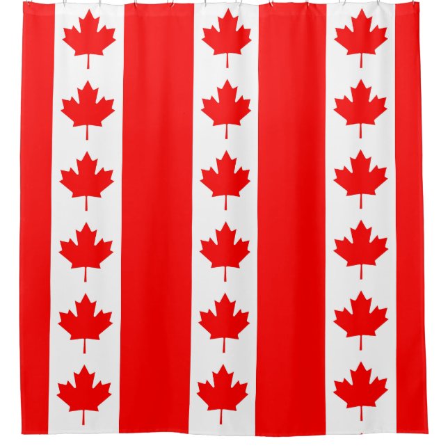 Duschvorhang mit Flagge Kanadas (Vorderseite)