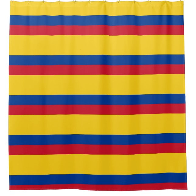 Duschvorhang mit Flagge Kolumbiens (Vorderseite)