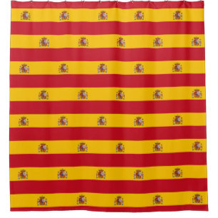 Duschvorhang mit Flagge Spaniens