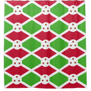 Duschvorhang mit Flagge von Burundi
