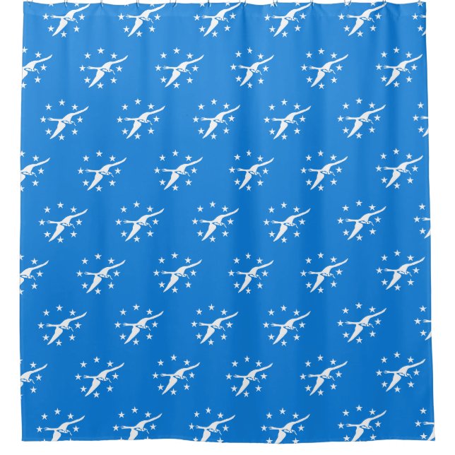 Duschvorhang mit Flagge von Corpus Christi (Vorderseite)