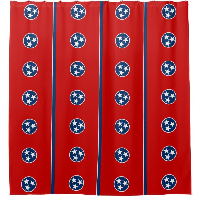 Duschvorhang mit Flagge von Tennessee, USA (Vorderseite)