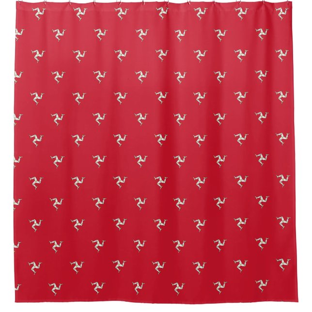 Duschvorhang mit Isle of Man Flag, Vereinigtes Kön (Vorderseite)