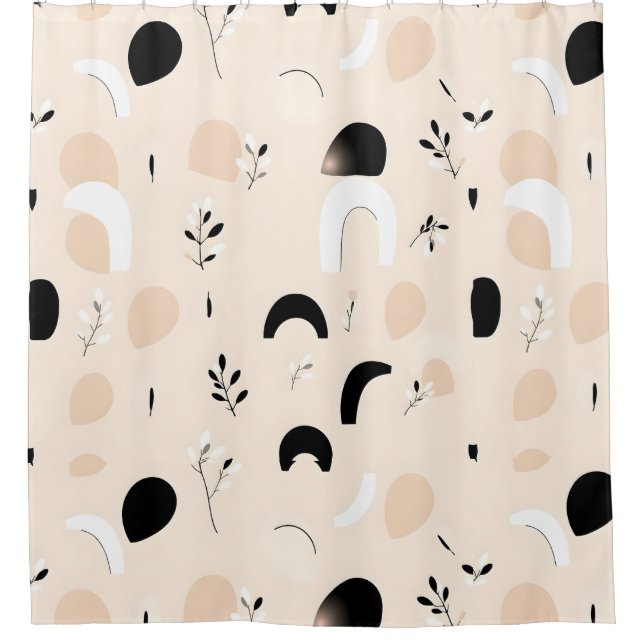 Duschvorhang mit Minimalistischem Chic (Vorderseite)