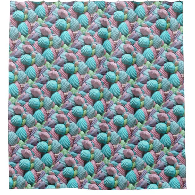 Duschvorhang/Muscheln Duschvorhang (Vorderseite)