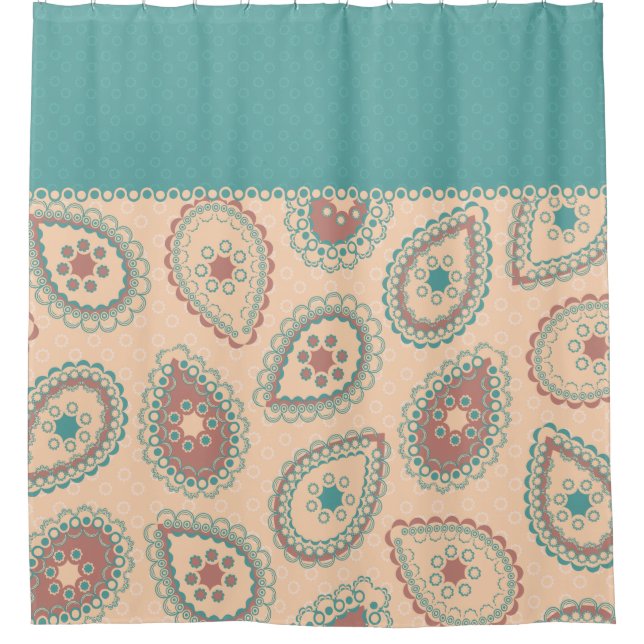 Duschvorhang Mute Paisley (Vorderseite)
