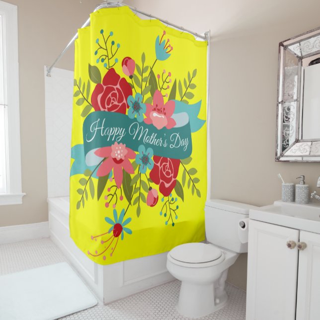 Duschvorhang Muttertag (Beispiel)