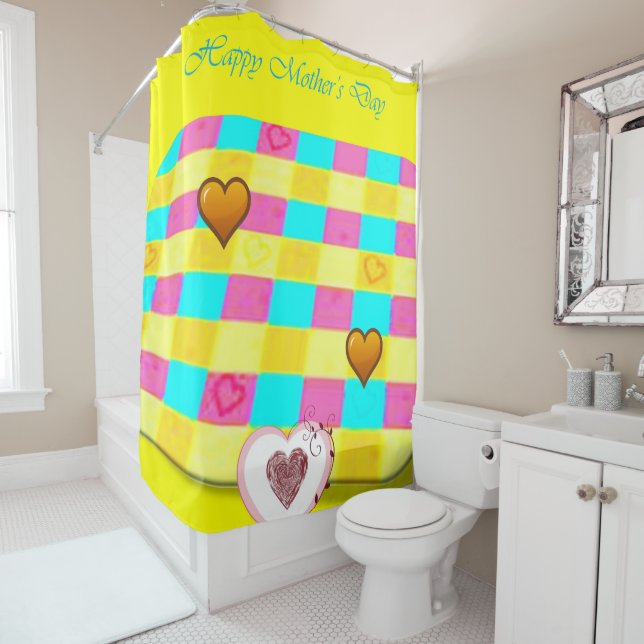 Duschvorhang Muttertag (Beispiel)