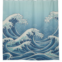 Duschvorhang Noon Waves