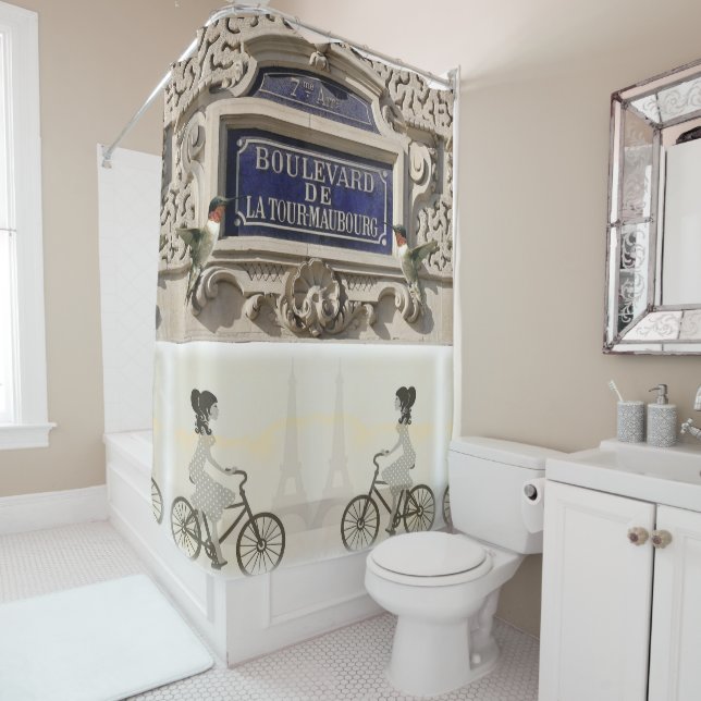 Duschvorhang, Paris, Frankreich, Duschvorhang (Beispiel)