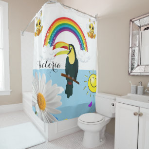 Duschvorhang Parrot Regenbogen Sonnenblume