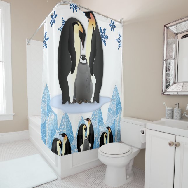 Duschvorhang Pinguin (Beispiel)