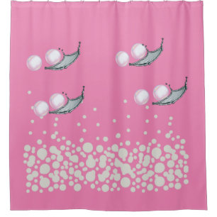 Duschvorhang rosa Blase Bliss Vorhang