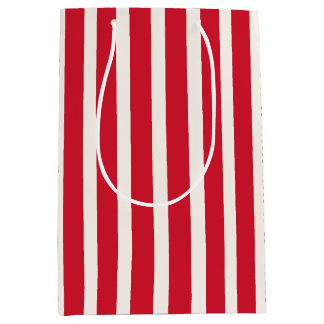 Duschvorhang (rot und weiß gestrichen) mittlere geschenktüte (Vorderseite)