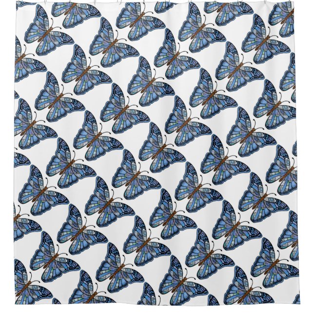 Duschvorhang/Schmetterling Duschvorhang (Vorderseite)