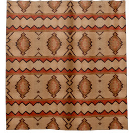Duschvorhang-Südwestwolldecke-Entwurf Western Duschvorhang