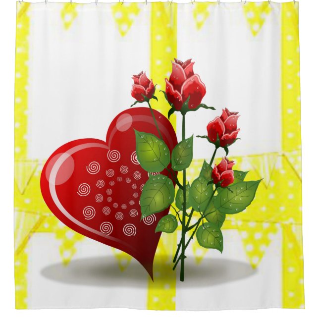 Duschvorhang Valentine (Vorderseite)