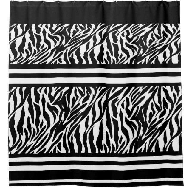 Duschvorhang/Zebra-Muster Duschvorhang (Vorderseite)