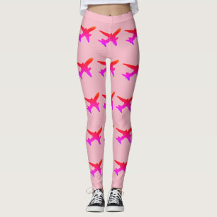Düsen-Silhouette Regenbogenverlauf Leggings