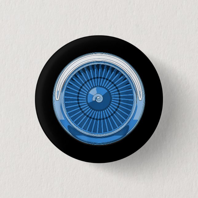Düsentriebwerk Button (Vorderseite)