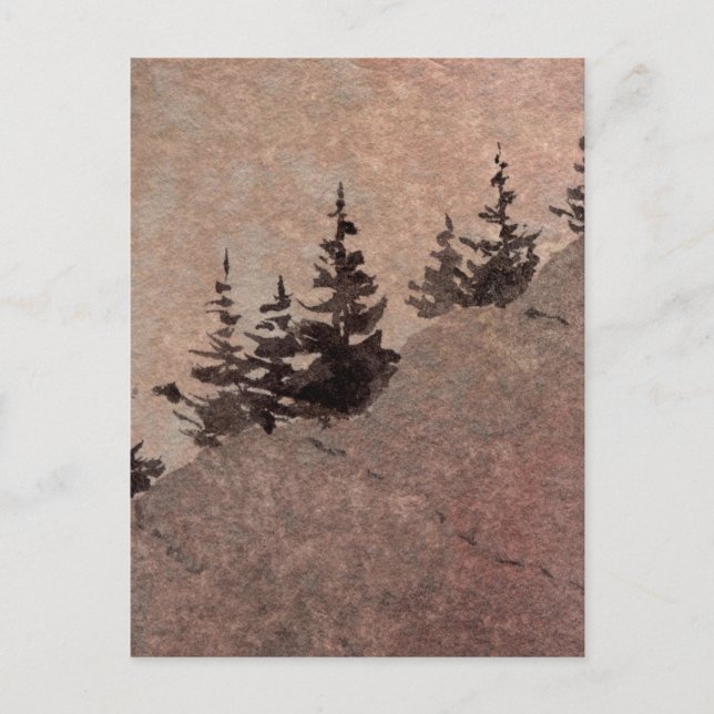 "Dusk #2" Landstraßen Postkarte (Vorderseite)