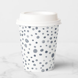 Dusk Confetti Wasserfarbe Dots Paper Cup Pappbecher