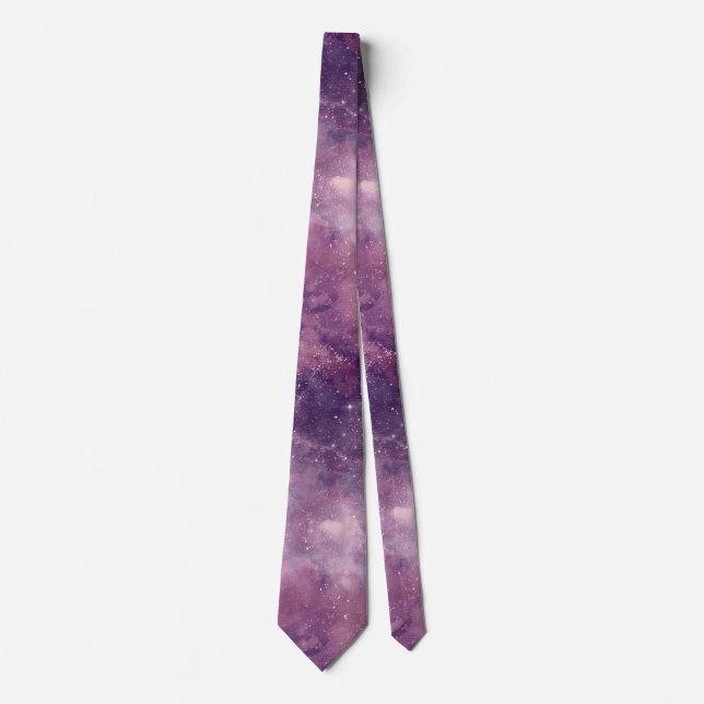 Dusk Rose Galaxy Series Design 1 Krawatte (Vorderseite)